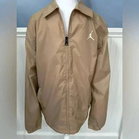 🔥NWT🔥Nike Jordan Flight MVP
Men's Jacket~Hemp/Sail Size Medium Repel Windbreaker - Picture 8 of 12